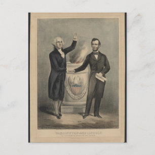 Postal Washington y Lincoln