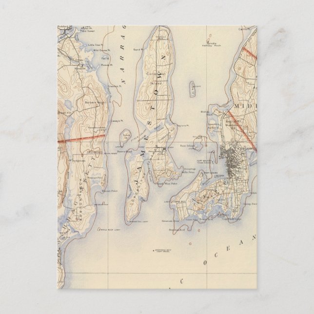 Postal Washington y Newport County (Anverso)