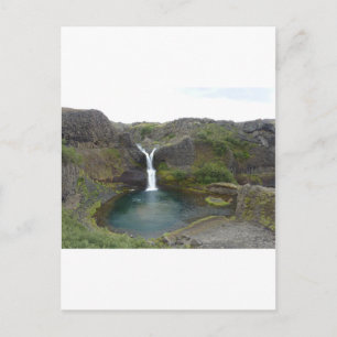 Postal Wasserfall en See