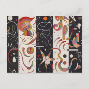 Postal Wassily Kandinsky - A rayas