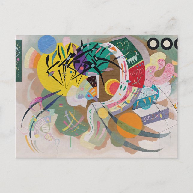 Postal WASSILY KANDINSKY - Curva dominante (Anverso)