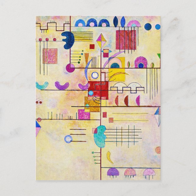 Postal Wassily Kandinsky - Graceful Ascent (Anverso)