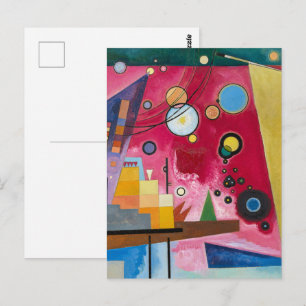 Postal Wassily Kandinsky Heavy Red 1924 Arte Abstracto