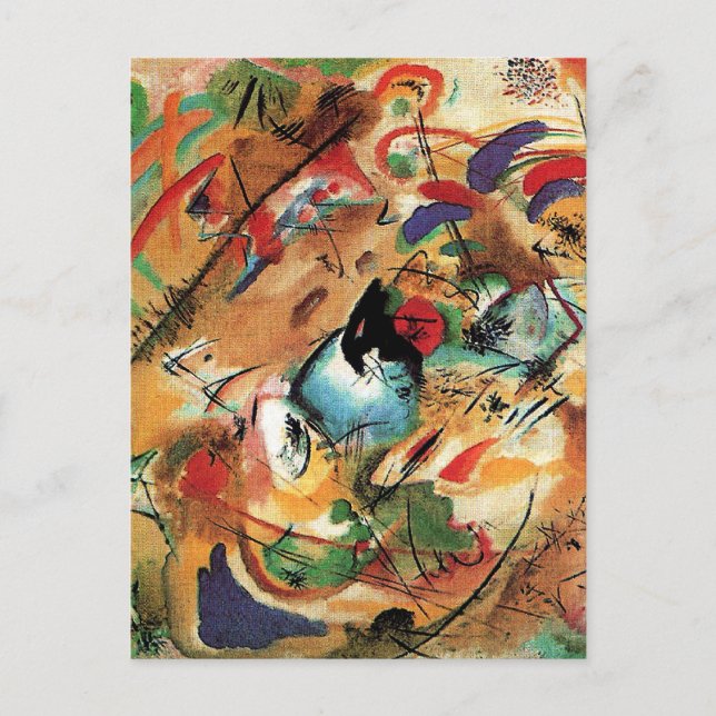 Postal Wassily Kandinsky - Improvisation, Dreamy, (Anverso)