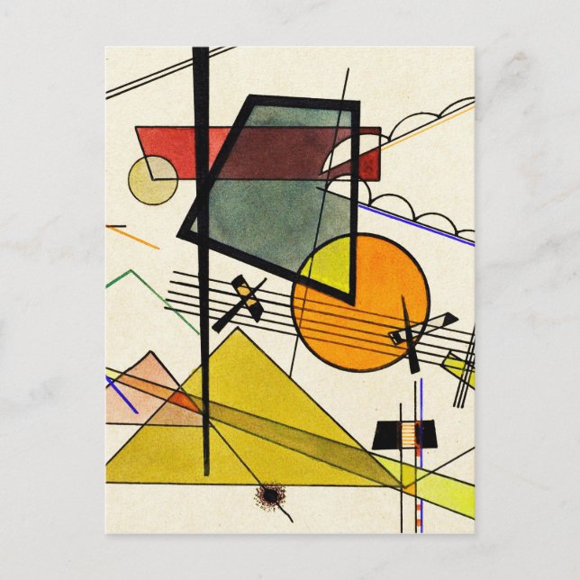 Postal Wassily Kandinsky - Melodisch (Anverso)