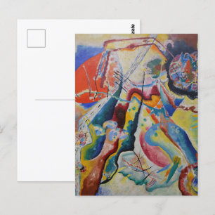 Postal Wassily Kandinsky tinte clásico abstracto arte
