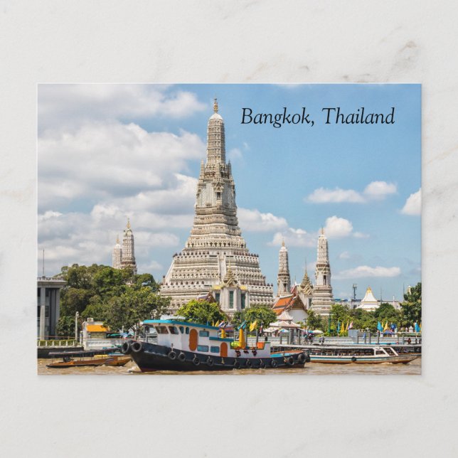 Postal Wat Arun, Bangkok, Tailandia (Anverso)