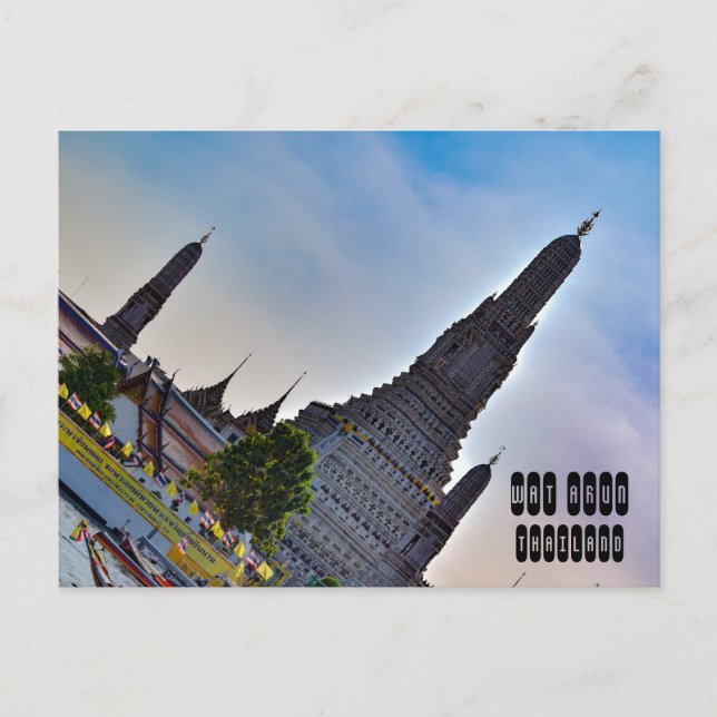 Postal Wat Arun en Bangkok Tailandia (Anverso)
