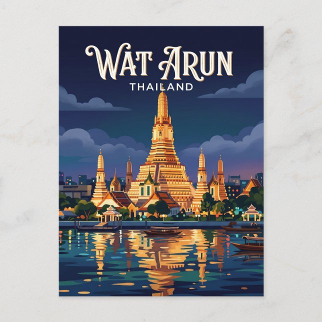 Postal Wat Arun Tailandia (Anverso)