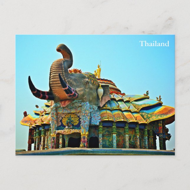 Postal Wat Ban Rai, Korat, Tailandia (Anverso)
