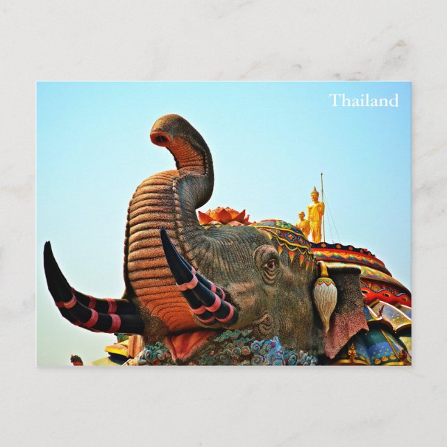 Postal Wat Ban Rai, Korat, Tailandia (Anverso)