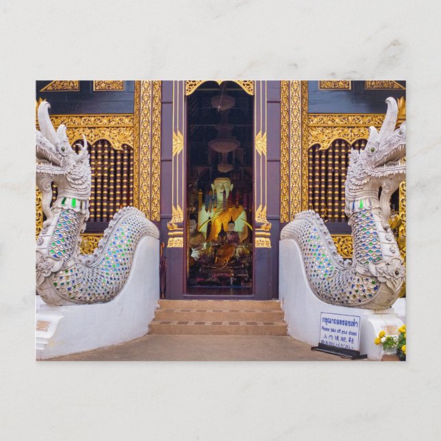Postal Wat Inthakhin Saduemuang (Anverso)