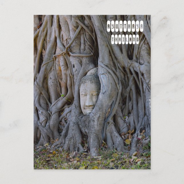 Postal Wat Mahathat Buddha Head (Anverso)