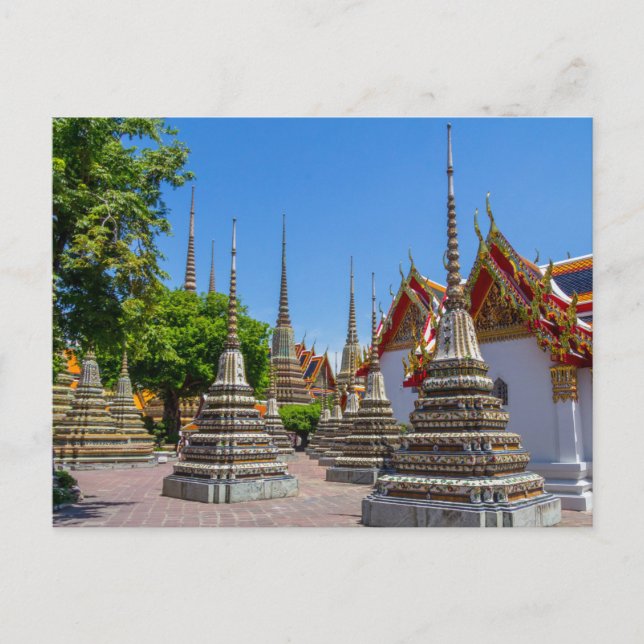 Postal Wat Pho, Bangkok, Tailandia Postcard (Anverso)