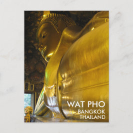 Postal Wat Pho que recupera el Buda de Oro Bangkok Tailan