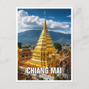 Postal Wat Phrathat Doi Suthep Chiang Mai Tailandia