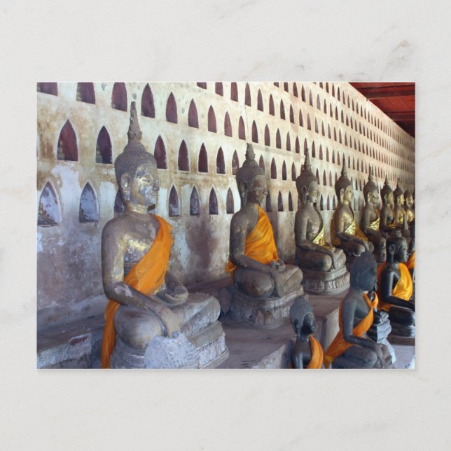 Postal wat si buddhas (Anverso)
