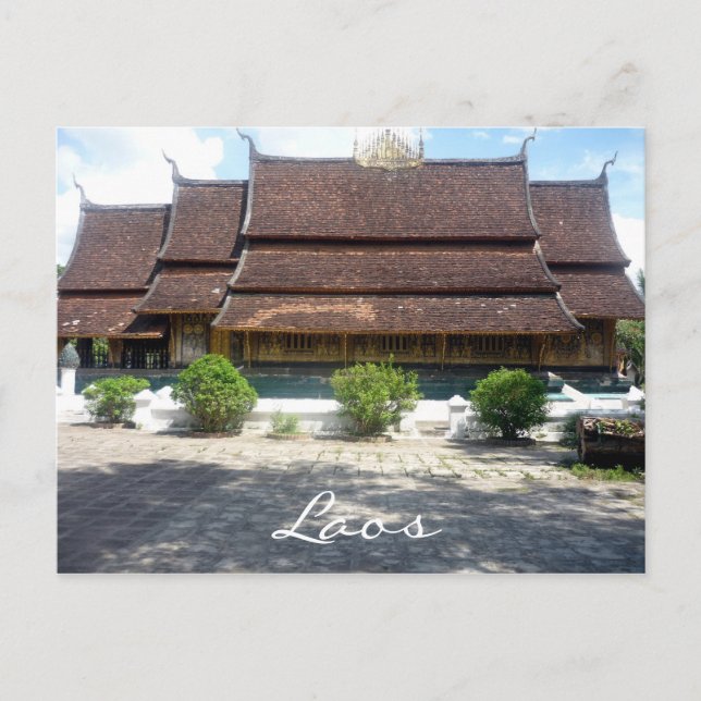 Postal wat xieng thong (Anverso)