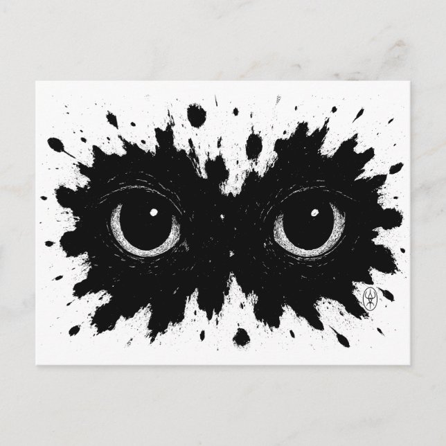 Postal Watcher in the Ink: Eye‑Blot Sigil (Anverso)