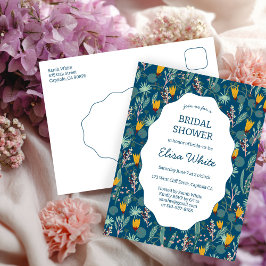 Postal Water Garden Floral Bridal ShowerCUSTOM Invitation