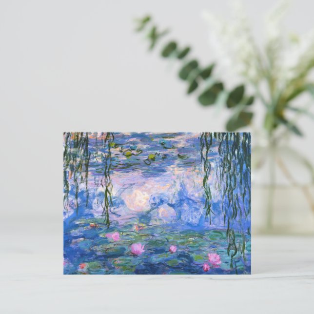 Postal Water Lilies (Anverso de pie)