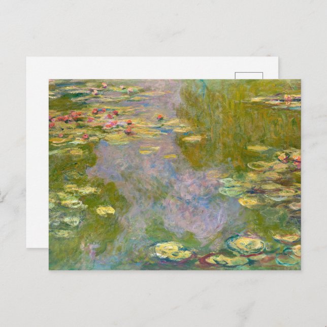 Postal Water Lilies | Claude Monet | (Anverso / Reverso)