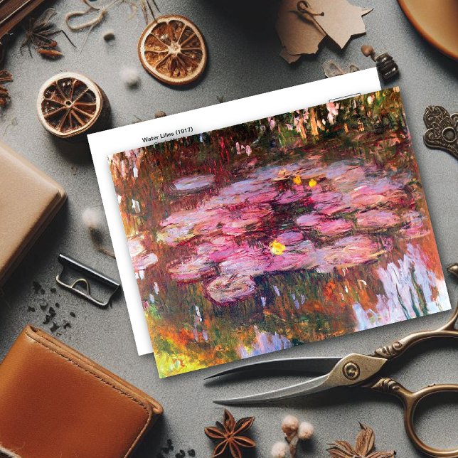 Postal Water Lilies Flores Amarillas Claude Monet (Subido por el creador)