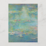 Postal Water Lilis 3 de Claude Monet Postcard<br><div class="desc">Claude Monet - Maestros del arte - Impresionismo</div>