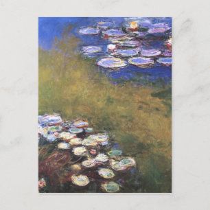 Postal Water Lilis, Claude Monet