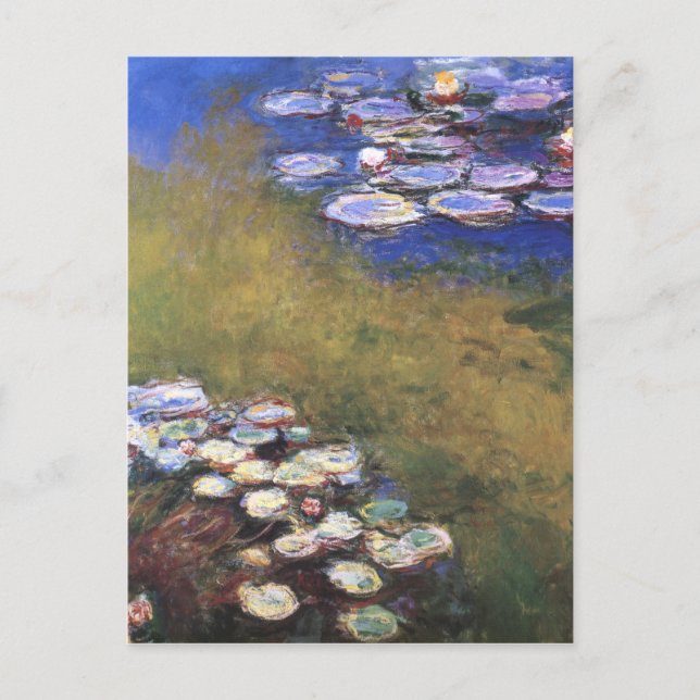 Postal Water Lilis, Claude Monet (Anverso)