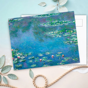 Postal Water Lilis, Claude Monet