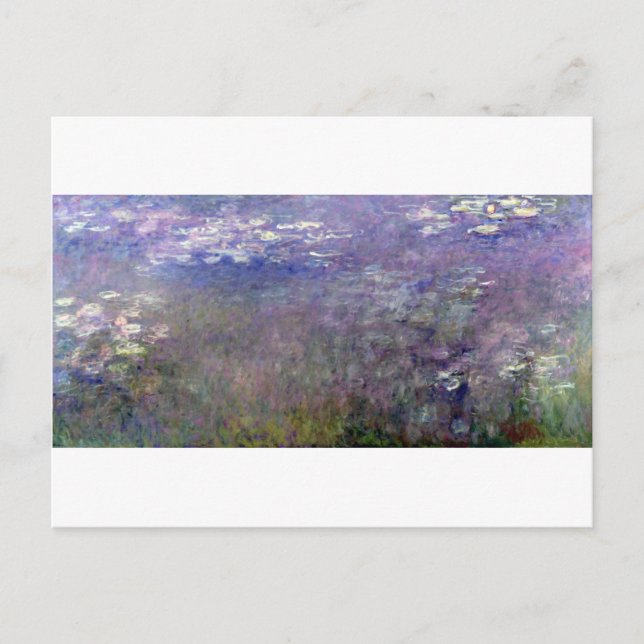 Postal Water Lily Pond en Giverny, Claude Monet (Anverso)