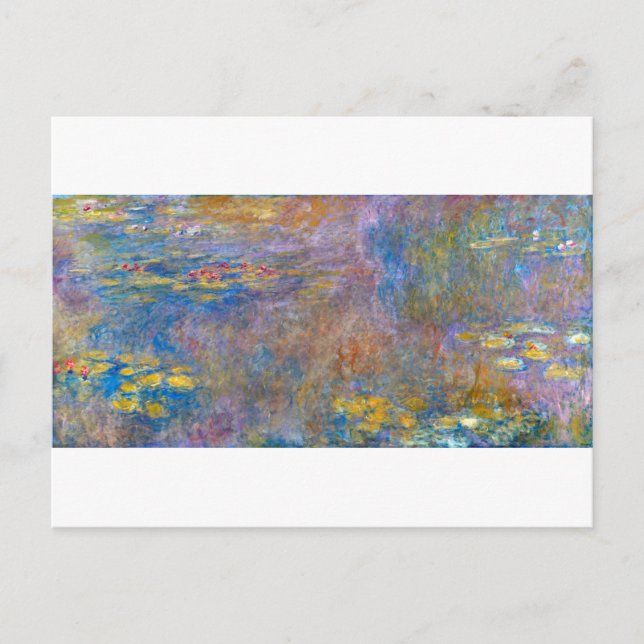 Postal Water Lily Pond en Giverny, Claude Monet (Anverso)