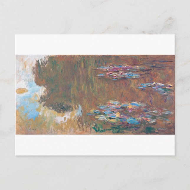 Postal Water Lily Pond en Giverny, Claude Monet (Anverso)