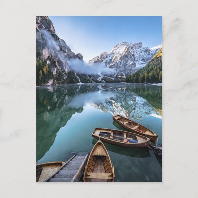 Postal Water | Pragser Wildsee Dolomites Italy (Anverso)