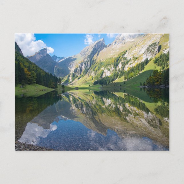 Postal Water | Seealpsee Lake  Swiss Alps Switzerland (Anverso)