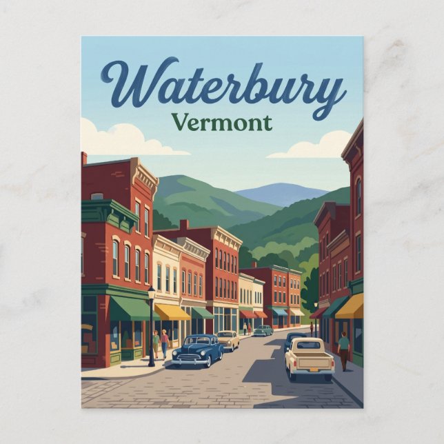 Postal Waterbury Vermont (Anverso)