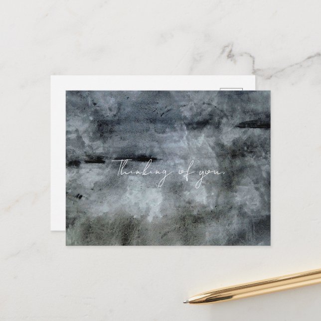 Postal Watercolor Abstract (Anverso/Reverso In Situ)