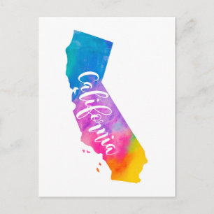 Postal Watercolor California