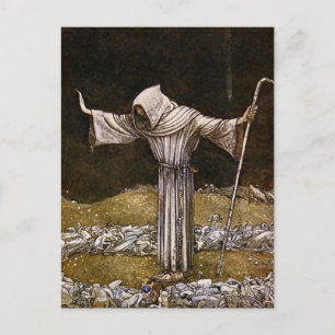 Postal Watercolor de "Brother Martin" por John Bauer