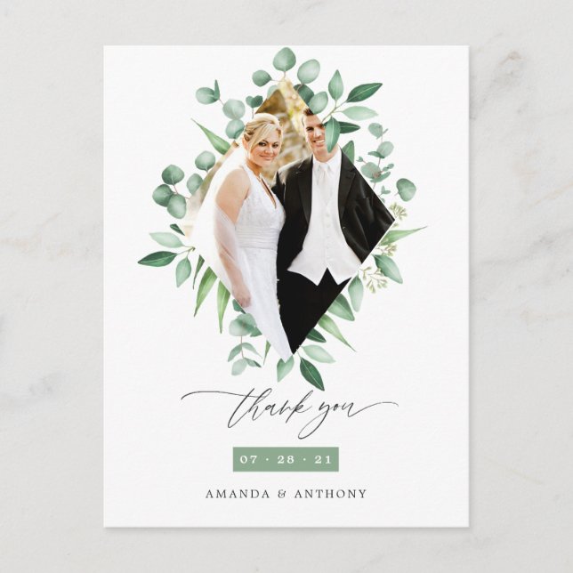 Postal Watercolor Eucalyptus Woodland Greeneration Gracia (Anverso)