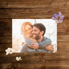 Postal Watercolor Faye Floral Gracias Postcard