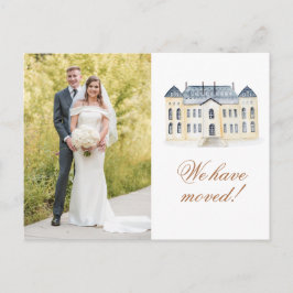 Postal Watercolor Inglés Manor Estate Foto Movida