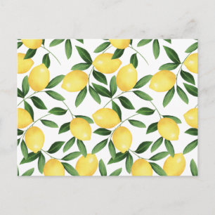 POSTAL WATERCOLOR LEMONS