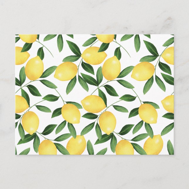POSTAL WATERCOLOR LEMONS (Anverso)