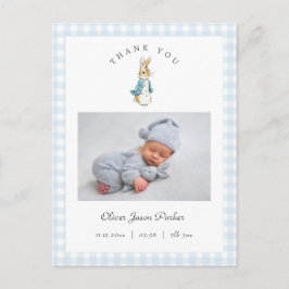 Postal Watercolor Peter Rabbit Boy Birth Announcement