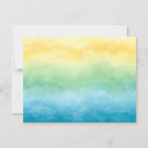 Postal watercolor postcard
