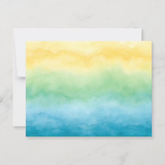 Postal watercolor postcard