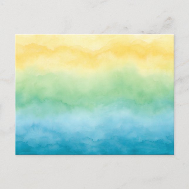 Postal watercolor postcard (Anverso)