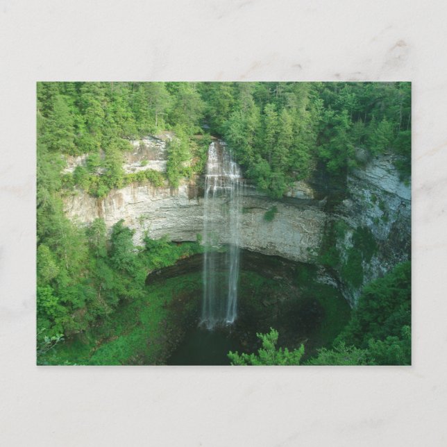Postal Waterfall Creek Falls State Park TN Postcard (Anverso)